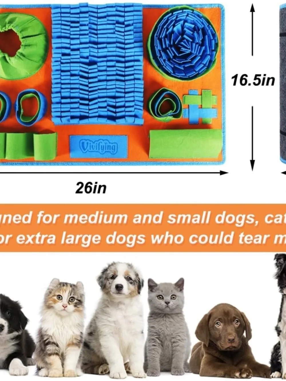 NWOT Vivifying Dog Snuffle Mat Interactive Puzzle Slow Feeder Toy